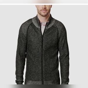 Buffalo David Bitton Men's Gray Zip-Up Sweater